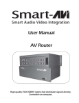 SmartAVI AVRouter Video Switch User Manual
