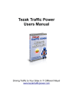 Tezak Traffic Power Users Manual