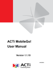 ACTi MobileGo! User Manual