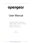 Opengear User Manual