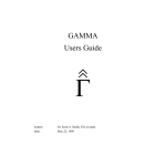 GAMMA Users Guide