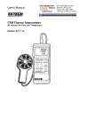 User`s Manual CFM Thermo Anemometer Model 407114
