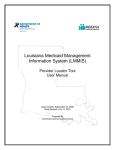 Louisiana Medicaid Management Information System (LMMIS)
