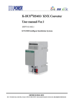 K-BUS  R RS485/ KNX Converter User manual-Ver.1