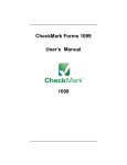 CheckMark Forms 1099 User`s Manual 1099