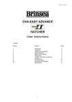 OVA-EASY ADVANCE HATCHER User Instructions