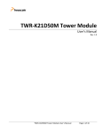 TWR-K21D50M Tower Module User`s Manual