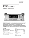 HP 86120B Multi-Wavelength Meter