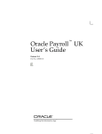 Oracle Payroll UK User`s Guide