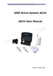 GSM Alarm System AK24 AK24 User Manual