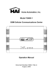 Model 70A00-1 GSM Cellular Communications Center