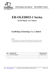 OLED Display User Manual ER-OLED032-1 Series