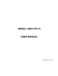 MODEL USB-CTR-15 USER MANUAL