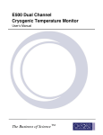 E500 Dual Channel Cryogenic Temperature Monitor
