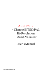 ARC-19012 4 Channel NTSC/PAL Hi-Resolution Quad