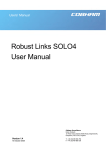 Robust Links SOLO4 User Manual