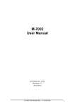 M-7002 User Manual