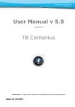 User Manual v 5.0 TB Comenius
