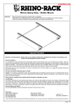 Rhino-Rack - Fitting Instructions - Roof Rack Systems - RL