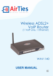 Wireless ADSL2+ VoIP Router