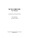 SCXI-1180/1181 User Manual
