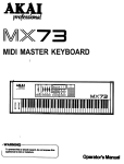 Akai MX-73 Manual