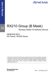 Renesas Starter Kit for RX210 (B Mask) Software Manual