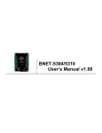 BNET-5304/5310 User`s Manual v1.00
