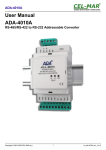 Instrukcja obsługi ADA-4010A Adresowalny konwerter - CEL-MAR