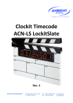 Clockit Timecode ACN‐LS LockitSlate
