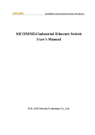 SICOM3024 Industrial Ethernet Switch User`s Manual