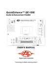 QE-1500 Users Manual