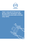 User manual of the pump group with constant value - KAN