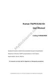 Human TSLPR ELISA Kit User Manual Catalog