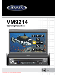 Jensen VM9214R User Guide Manual - CaRadio