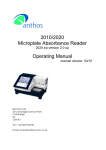 Operating Manual 2010/2020