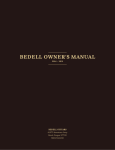 BEDELL OWNER`S MANUAL
