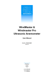 WindMaster & Windmaster Pro Ultrasonic Anemometer User Manual