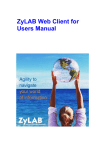 ZyLAB Web Client for Users Manual