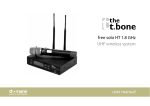 free solo HT 1.8 GHz UHF wireless system user manual