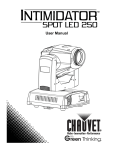 Intimidator Spot LED 250 User Manual Rev. 11