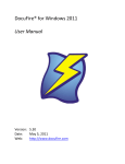 DocuFire&reg; for Windows 2011 User Manual
