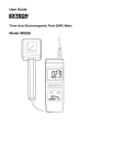 Extech 480826 EMF Tester Manual PDF