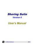Shoring Suite Manual