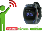 Find-Me Tunstall watch user guide