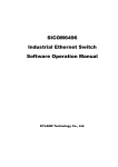 SICOM6496 Industrial Ethernet Switch Software Operation Manual