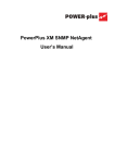 PowerPlus XM series Modular UPS SNMP Card user manual