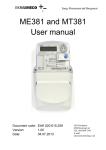 ME381 and MT381 User manual