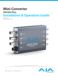 Mini-Converter HD10A-Plus Installation & Operation Guide