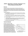 LAB #3 – Measurement of Soil Water Characteristic Curve – Sensor